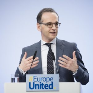 BM Maas haelt eine Rede zu Europa