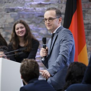 BM Maas haelt eine Rede zu Europa