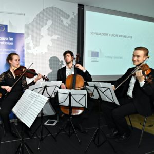 Schwarzkopf Europe Award 2018 an Kommissarin Vestager am 29.01.2018