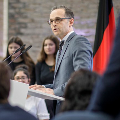 Außenminister Heiko Maas hält Grundsatzrede zu Europa vor 150 jungen Gästen der Schwarzkopf-Stiftung