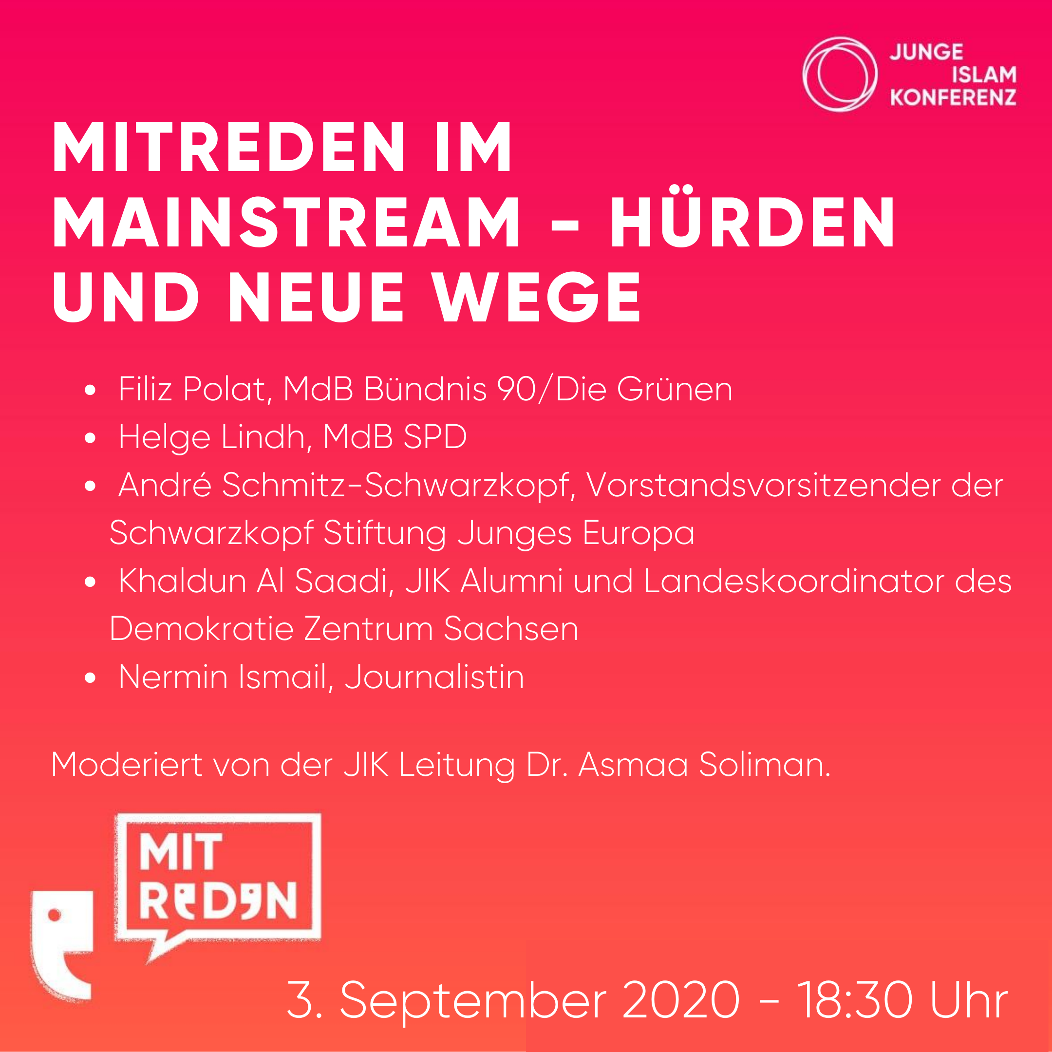 Livestream der Diskussion: "Mitreden im Mainstream: Hürden und neue Wege"