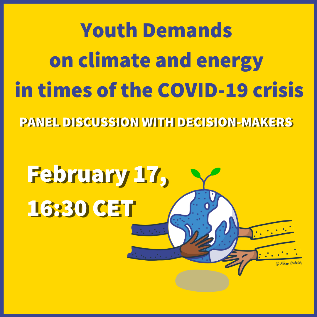 Online-Panel Discussion: “Youth demands on climate and energy in the times of the COVID-19 crisis”