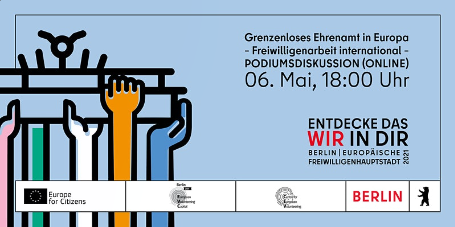 Online-Podium: "Grenzenloses Ehrenamt in Europa - Freiwilligenarbeit international"